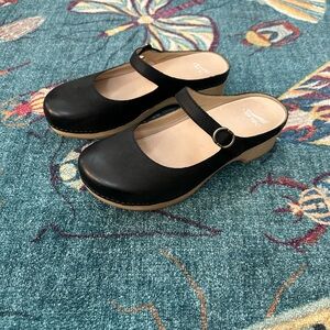 Dansko Bria Mary Jane Clogs Genuine Leather Shoes